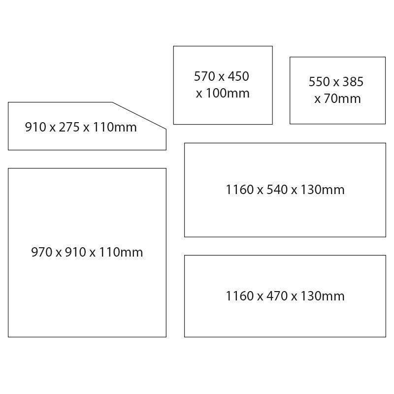 VW Westfalia Foam Kit Microbus Seating Bed