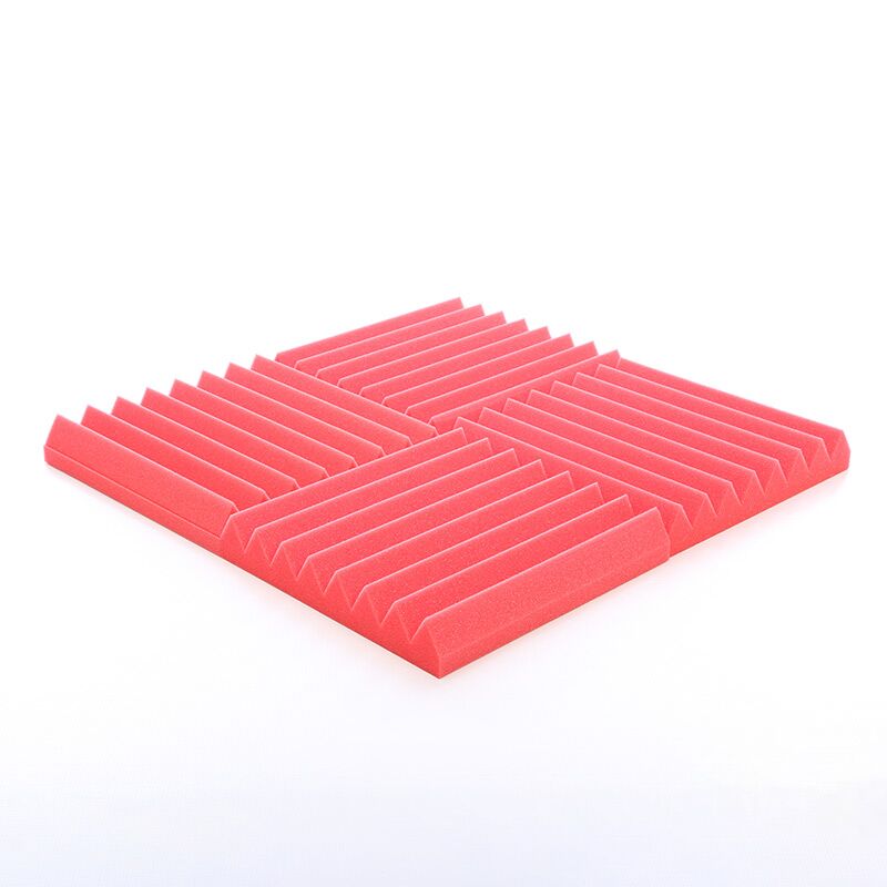 Red Acoustic Panels Wedge