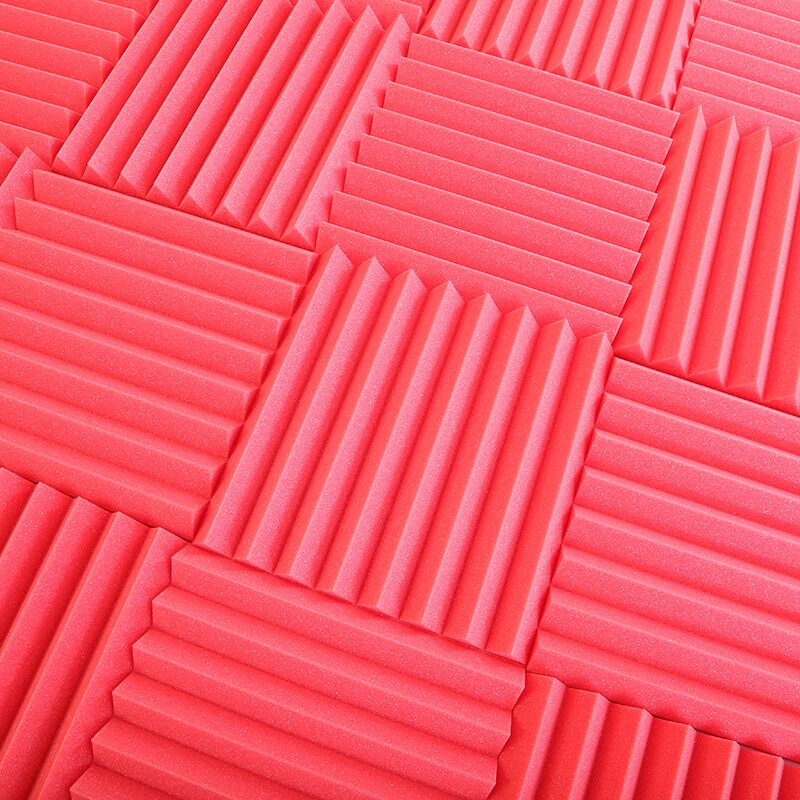 Acoustic Foam Tiles Red Wedge