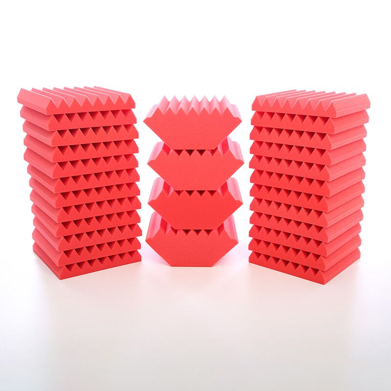 Soundproof Foam Room Kit Red Wedge
