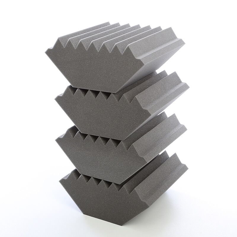 Grey Wedge Acoustic Foam Bass Traps